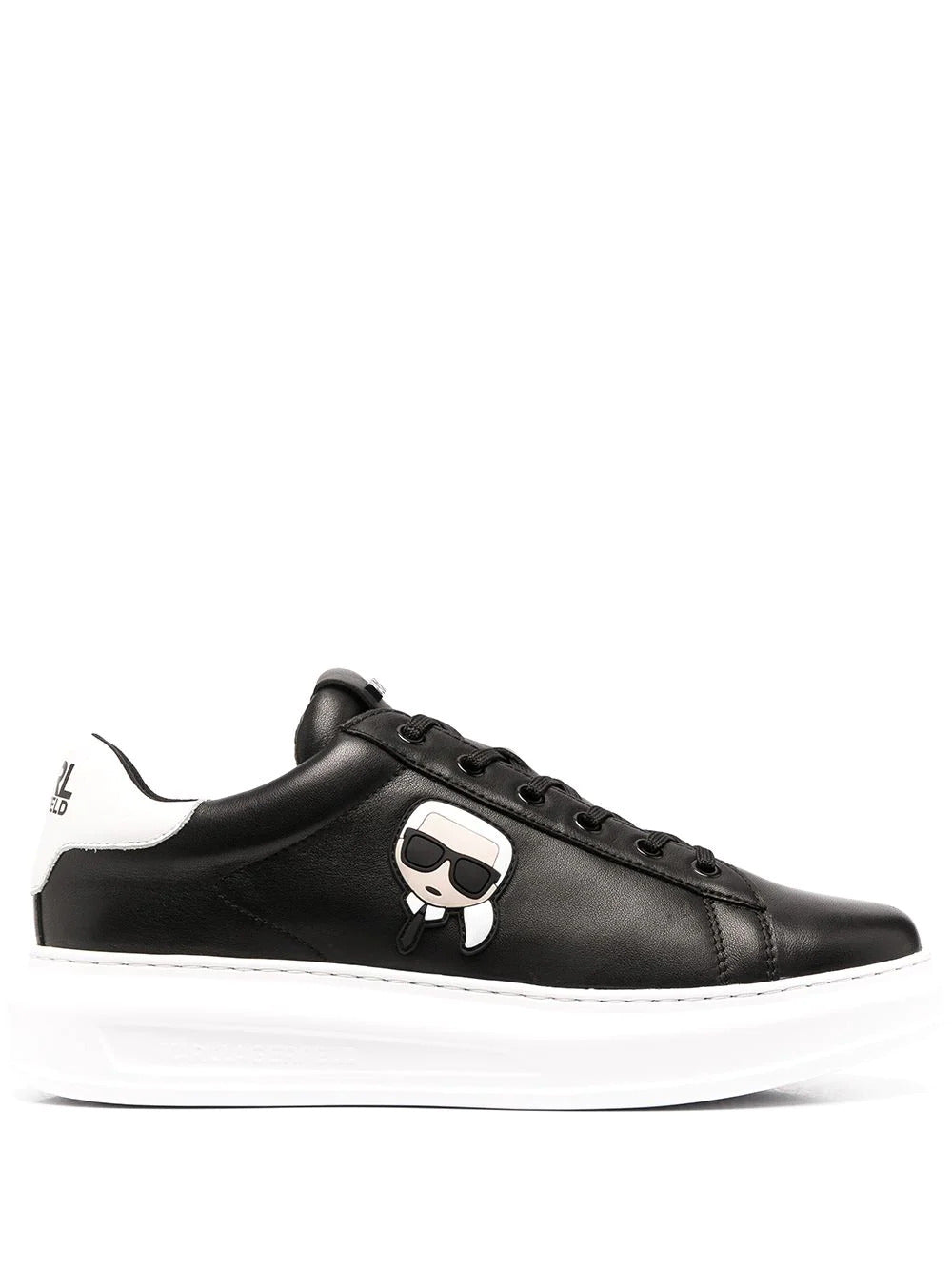 KARL LAGERFELD LOGO-PATCH LOW-TOP TRAINERS